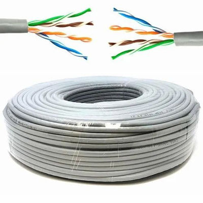 White Cat6 Ethernet Cable Roll With Shielding Unshielded High Durability