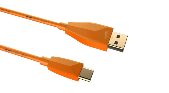 EJE Orange USB 3.0 Lightning Cable For Fast Charging Up To 2.4A
