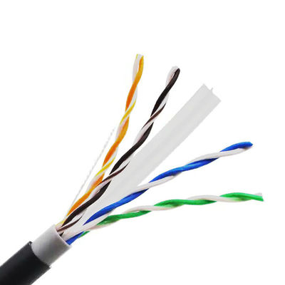 PVC Jacketed Cat6a Cable Roll 24AWG 500m Network Cable Roll Cat6 Unshielded
