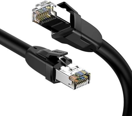 2000MHz Cat8 Patch Cable Customized BC CCA FLAT Or Round Jacket