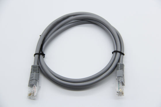 Yellow Cat5E Ethernet Patch Cable UTP 24AWG CCA High Speed Transmission Cable