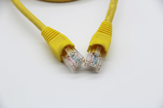 CAT5E Yellow 2M BC RJ45 Ethernet Cable Patch Cord Connecting CCTV Router Computer
