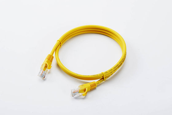 EJE Brand Ethernet Patch Cable Cost-Effective Yellow CCA Cat5E  for Surveillance or Gigabit networking
