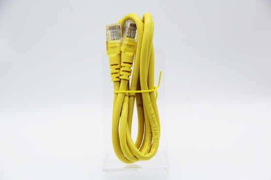 Cat 6 Ethernet Patch Cable 1Gbps Data Transfer Yellow/Red/Black PVC Jacket 15m Length