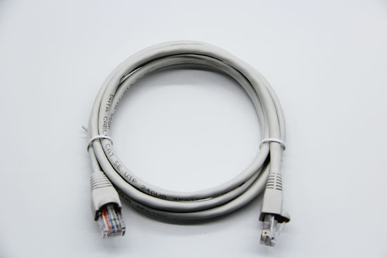 Gold Plated RJ45 Cat5E Ethernet Patch Cable PVC Jacket CCA Conductor 24 AWG