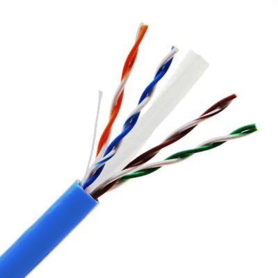 PVC Jacketed Cat6a Cable Roll 24AWG 500m Network Cable Roll Cat6 Unshielded
