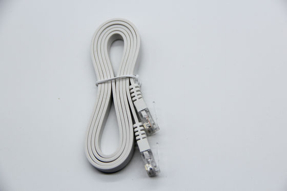 Flat Cat.5E Bare Copper Cable 30AWG 1M 1000Mbps Easy to Carry for Laptop Office Home Networking
